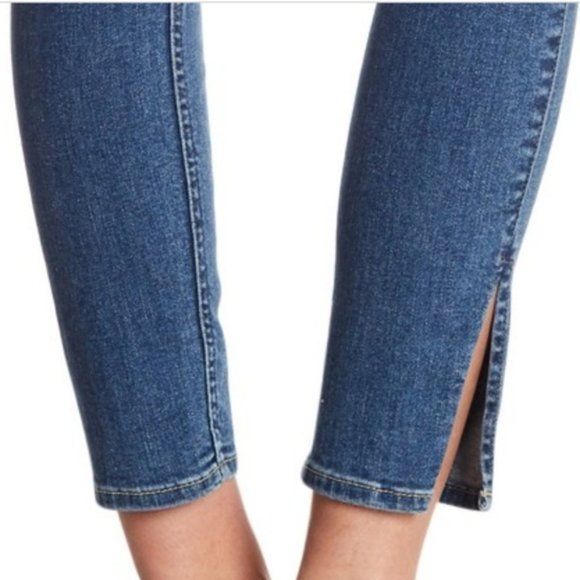 7 For All Mankind Ankle Split Hem Skinny Jeans - Picture 9 of 9